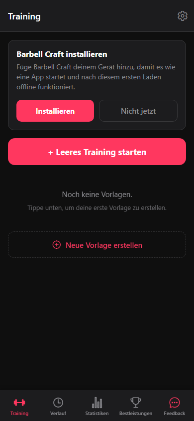 Training mit der Karte für Installation und Offline-Nutzung.